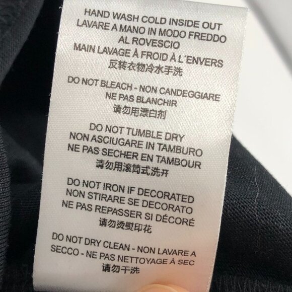 Hood By Air Blue and black/white Colorblock Striped Logo T-Shirt size S - Picture 16 of 16